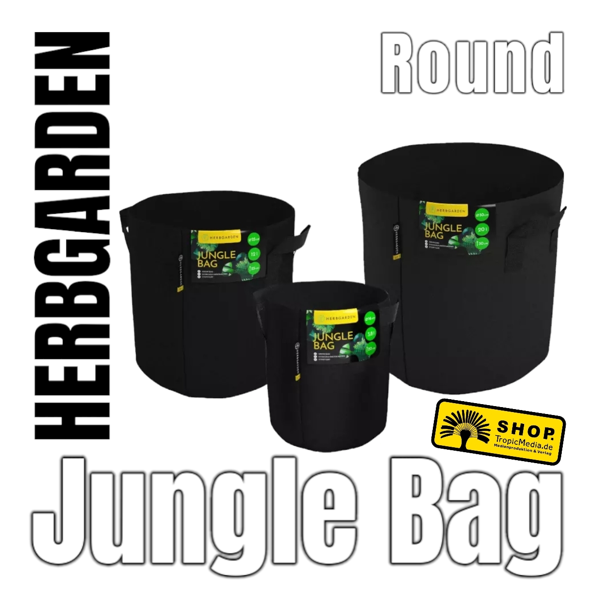 Herbgarden Stofftopf rund Jungle Bag Round